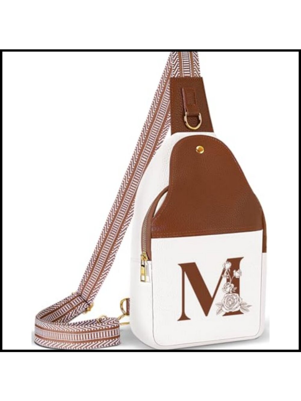PU Leather Crossbody Bag Sling Chest Bag Travel Gift